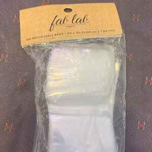 Craft White Reclosable Bags